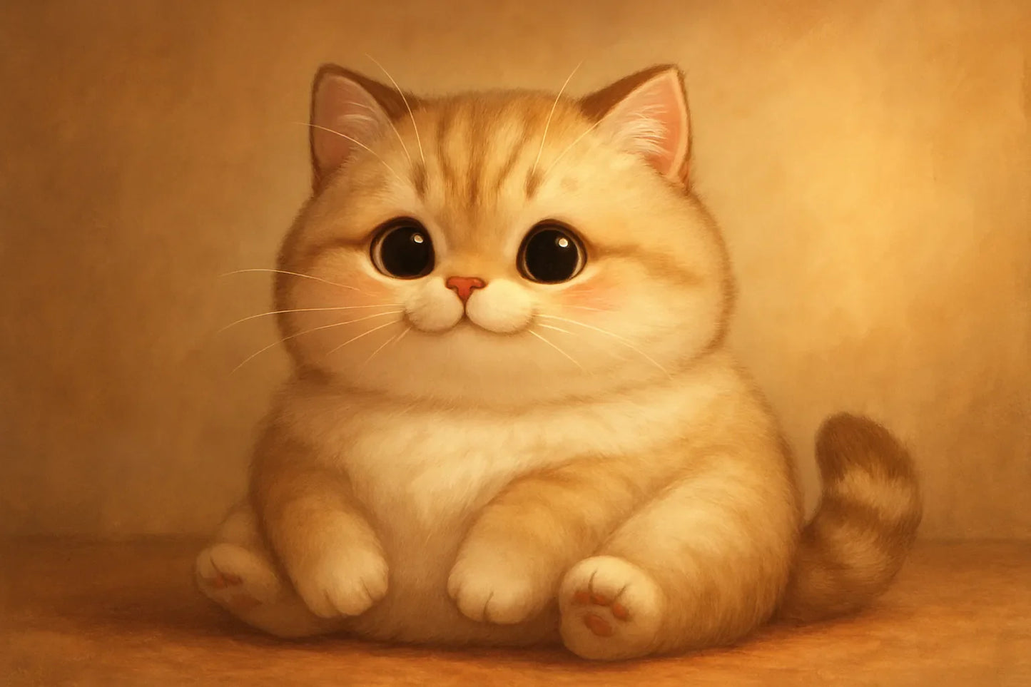 fatty cute cat