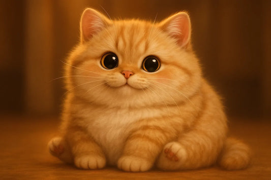 chubby cute cat